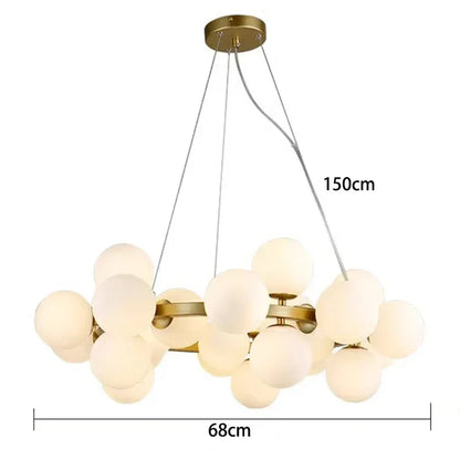 DecorBites™ Glass Ball LED Pendant Lights for Home Decor and Luminaires