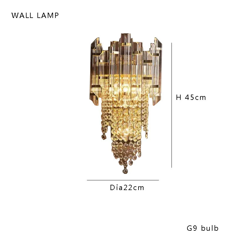 Decorbites™ Kristallperlen-Deckenanhängerleuchten - Retro Luxus Gold Heimdekoration Beleuchtung