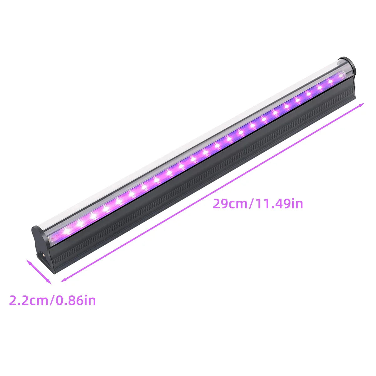 Decorbites™ LED Schwarzlicht 6W: 395nm T5 UV-Schwarzlichtleiste für leuchtende Halloween-Dekoration