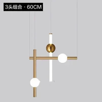 DecorBites™ Geometric Line Frame Chandelier Pendant Lights for Stairs and Table Decor