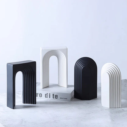 DecorBites™ Geometric Ceramic Semicircular Arch Decor Figurines Home Decor Accessories
