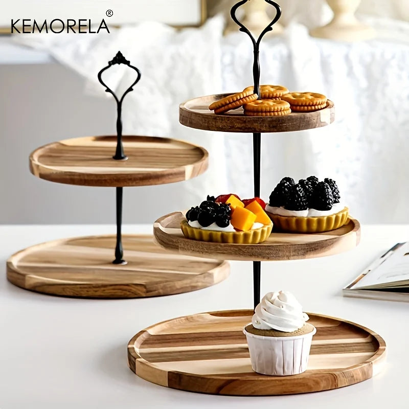 Decorbites™ Zweilagiges/Dreilagiges Trockenfrucht-Tablett – Elegantes Serviergeschirr für Desserts und Snacks