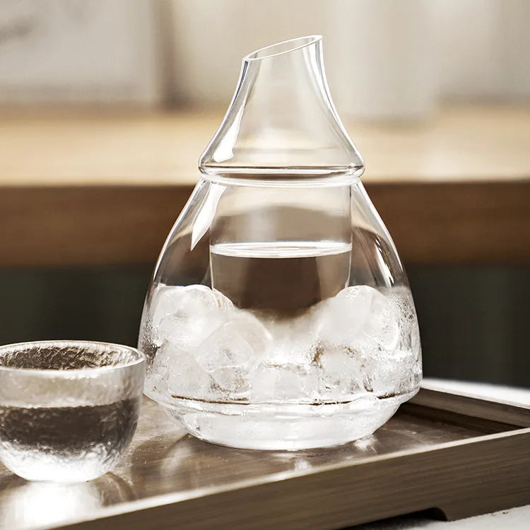Glass Wine Bottle Set