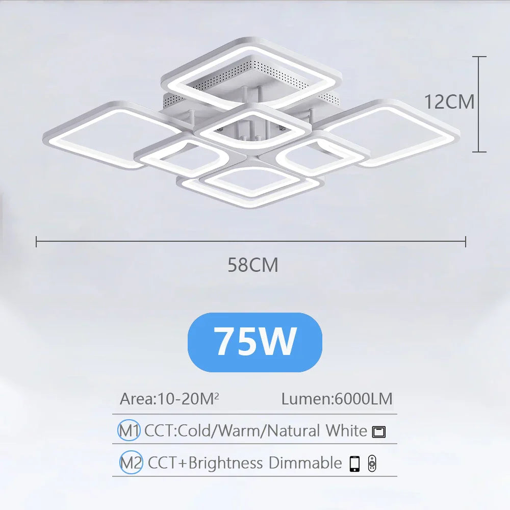Decorbites™ LED-Deckenleuchter mit dimmbarem Licht für die Hausdekoration