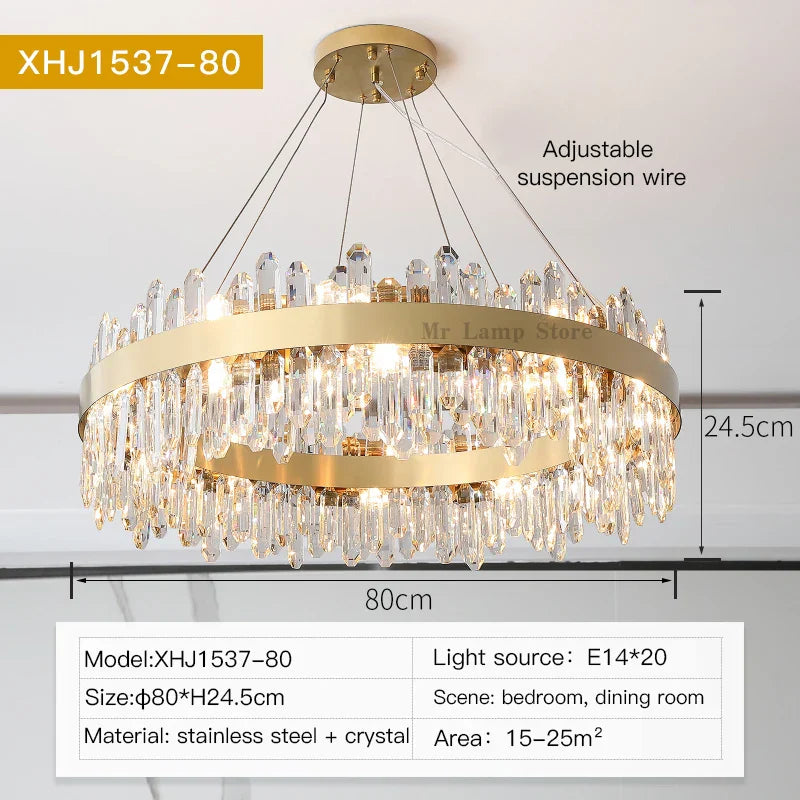 Decorbites™ Kristall-Leuchter: Postmoderne High-End-Luxus für Wohnzimmer, Schlafzimmer und Restaurant