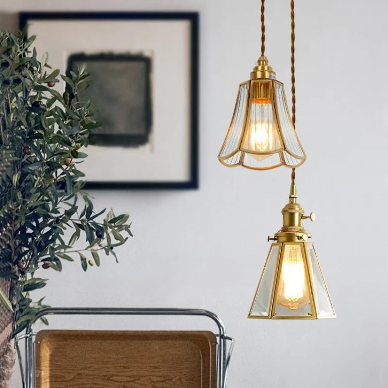 Decorbites™ Glas-LED-Hängeleuchte | Minimalistische Kupfer-Pendantleuchte