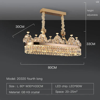 Decorbites™ Kristall-Leuchter: Postmoderne Lichtluxus-Doppelstock-Hängeleuchte für das Wohnzimmer im Haus
