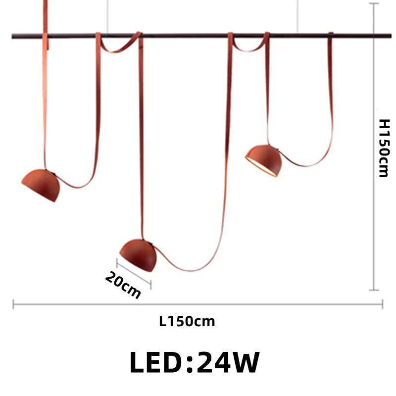 Leather Nordic Pendant Light