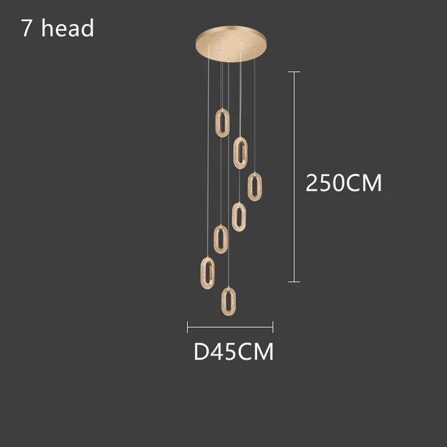 Decorbites™ Gold-Lustre Ovales Acryl-Lüster für Ess- und Wohnräume