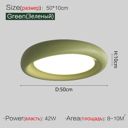 Decorbites™ LED-Deckenleuchte Creme für Mädchenzimmer – Moderne minimalistische Beleuchtung für das Schlafzimmer