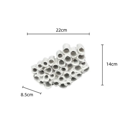 DecorBites™ Abstract Honeycomb Mesh Conduit Handicraft Figurines for Stylish Home Decor