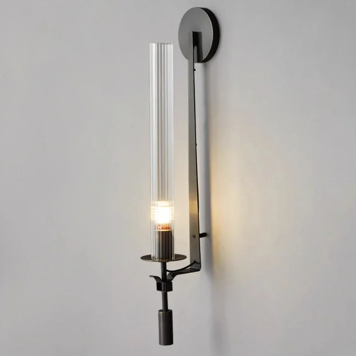 Gold Glass Wall Sconce Nordic Style Living Areas