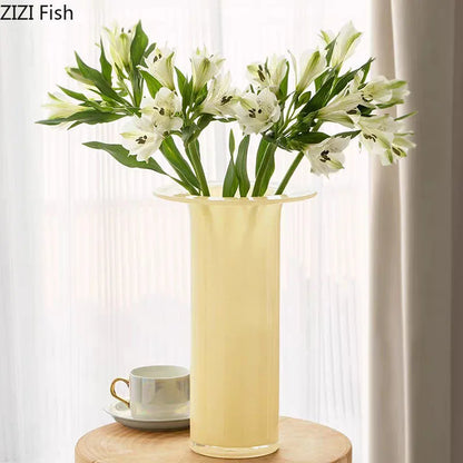Decorbites™ Jade Trompetenglas-Vase Hydroponik-Blumentopf Schreibtisch-Dekoration