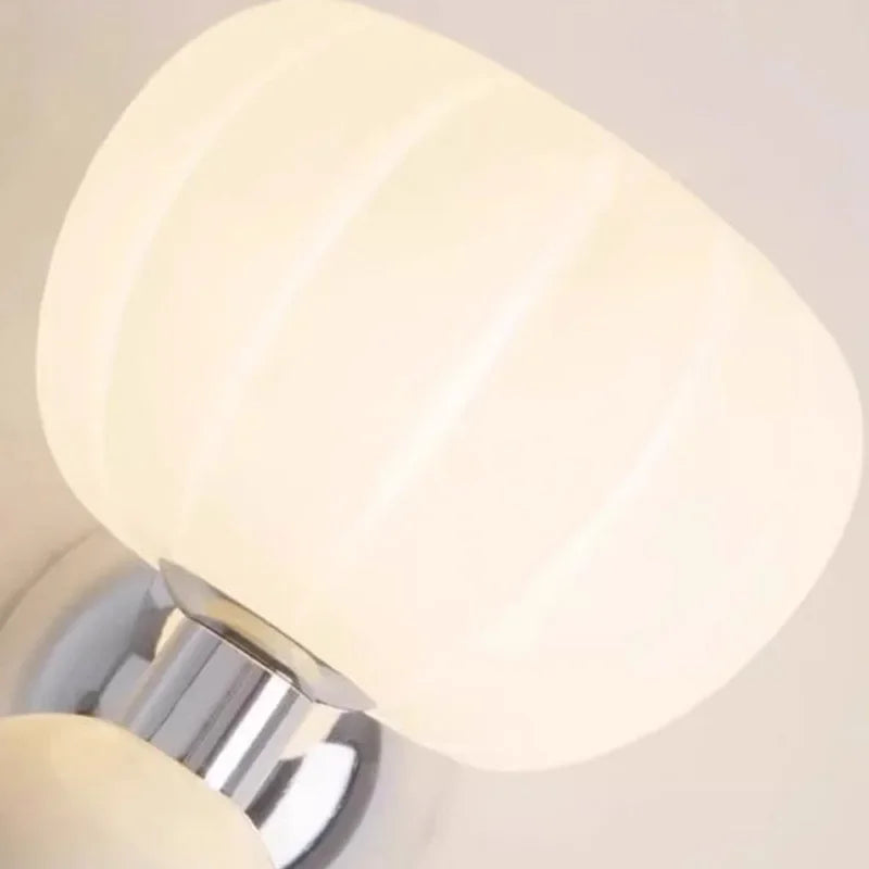 Decorbites™ Sahne Brise Kürbis LED Wandlampen, Elegante Beleuchtung für Schlafzimmer Wohnzimmer Esszimmer Flur
