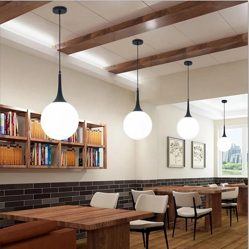 Decorbites™ Glas-Kugelleuchte – Moderne nordische LED-Beleuchtung für Wohnzimmer & Geschäft
