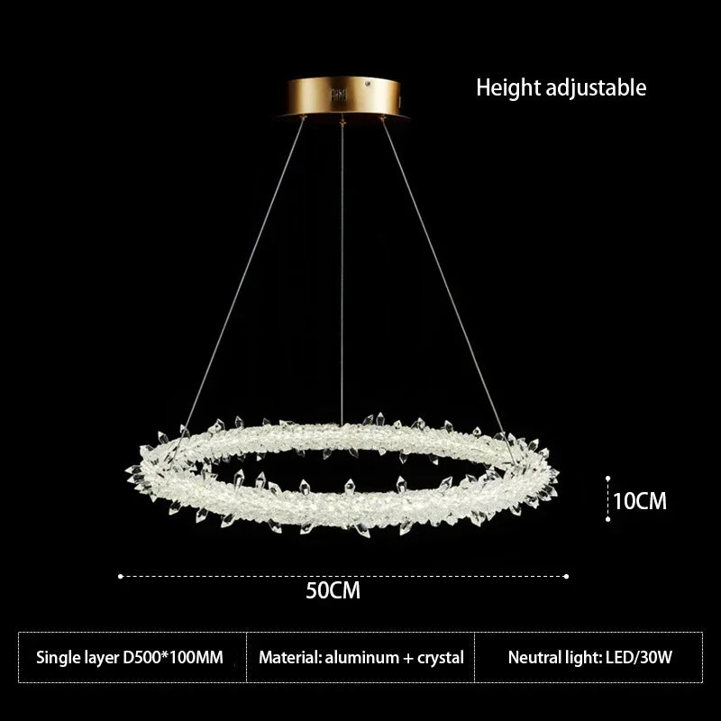 Decorbites™ Kristallblumen-LED-Hängeleuchte für Wohn- und Esszimmer