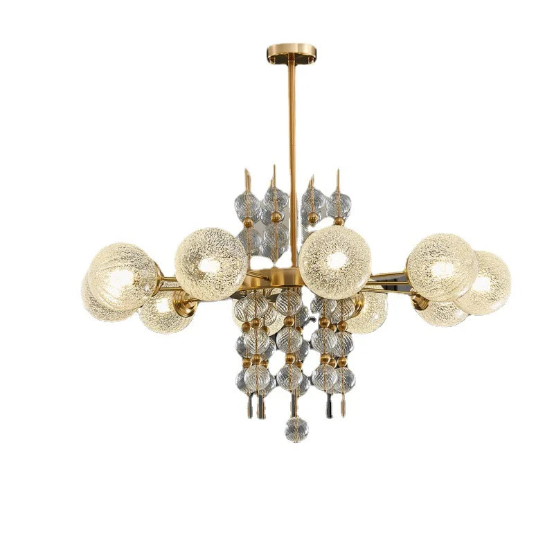 Gold Chrome Bubble Chandelier