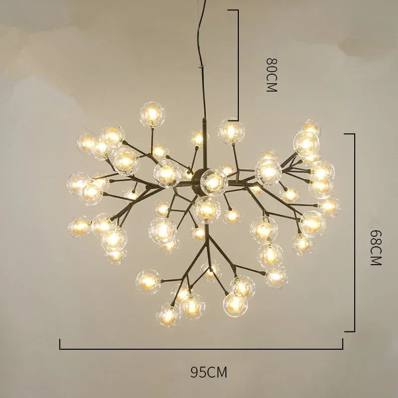 Decorbites™ Heracleum Firefly Glas Kugelleuchter - Luxusbeleuchtung für Treppenhaus und Esszimmer