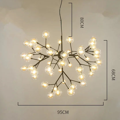 Decorbites™ Heracleum Firefly Glas Kugelleuchter - Luxusbeleuchtung für Treppenhaus und Esszimmer