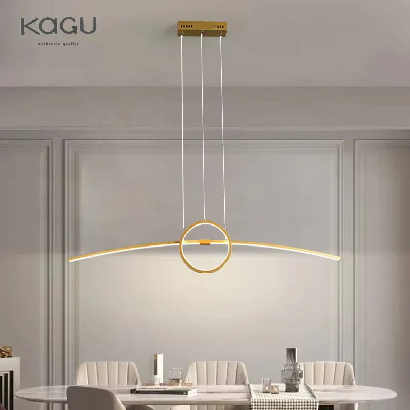 Black Aluminum Hanging Light