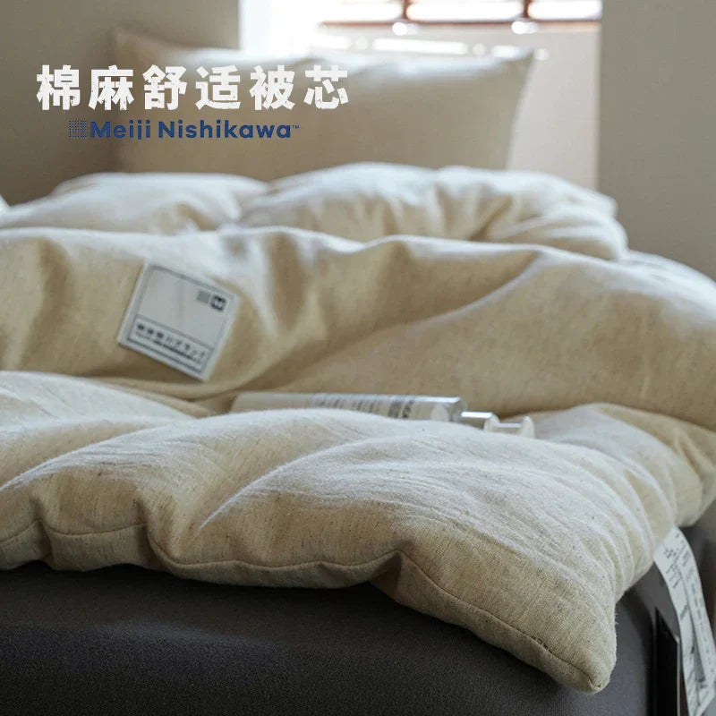 DecorBites™ Linen Cotton Summer Throws Blanket