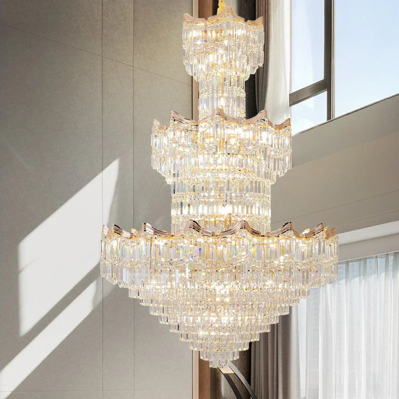 Decorbites™ Kristall-Duplex-Kronleuchter: Postmoderne Luxus-Beleuchtung für Wohnzimmer, Club und Villa