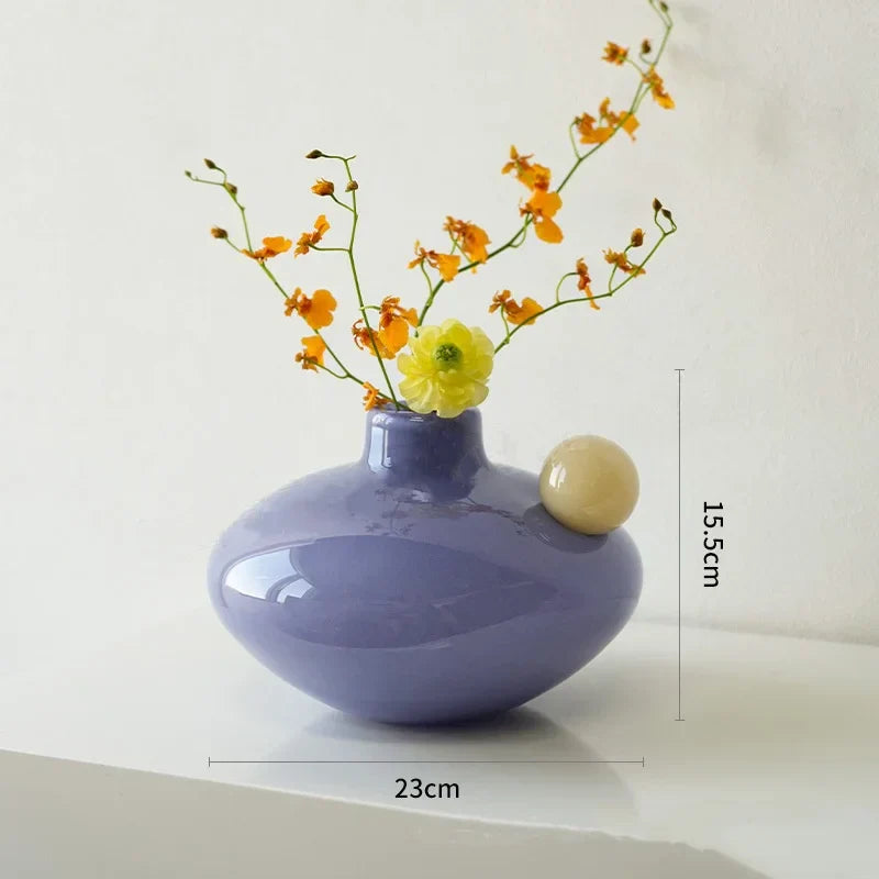 Decorbites™ Geometrische Glasvase Bunte Blasen Hydroponik-Terrarium Heimdekoration-Zubehör