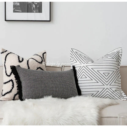 DecorBites™ Cozy Green Handmade Pillow Cover 45x45cm - Nordic Fall Winter Home Decor
