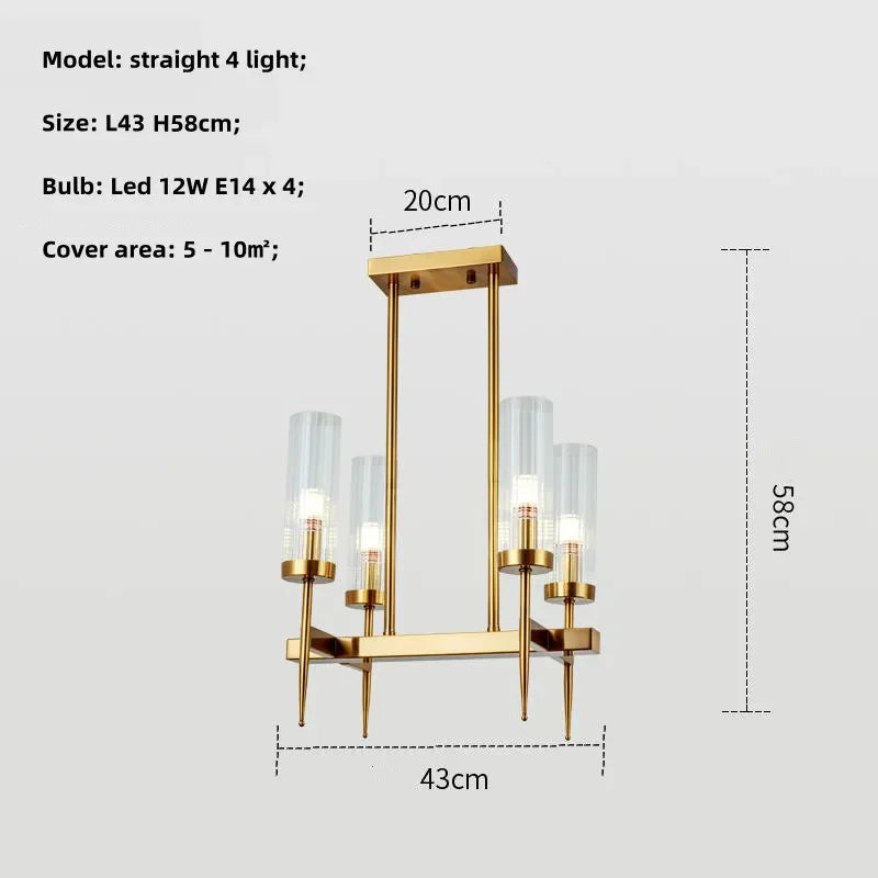 Decorbites™ Gold Metall Glas LED Anhängerleuchten Kette Hängelampe