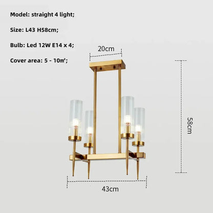 Decorbites™ Gold Metall Glas LED Anhängerleuchten Kette Hängelampe