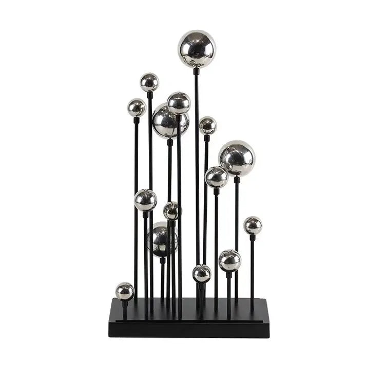 Decorbites™ Geometrische Goldene Ball-Skulptur: Metall-Handwerk Hausdekor-Ornament