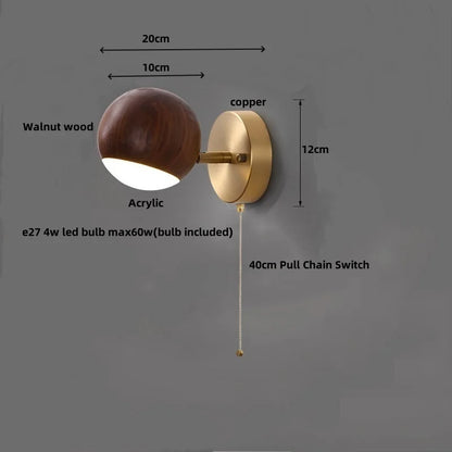 Decorbites™ LED Holz-Basis Wandlampe Modernes Kunst-Lichtarmatur für Wohnzimmer & Badezimmer