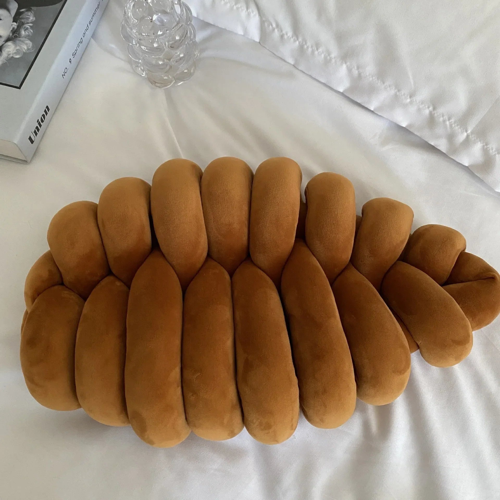 Green Knot Plush Pillow