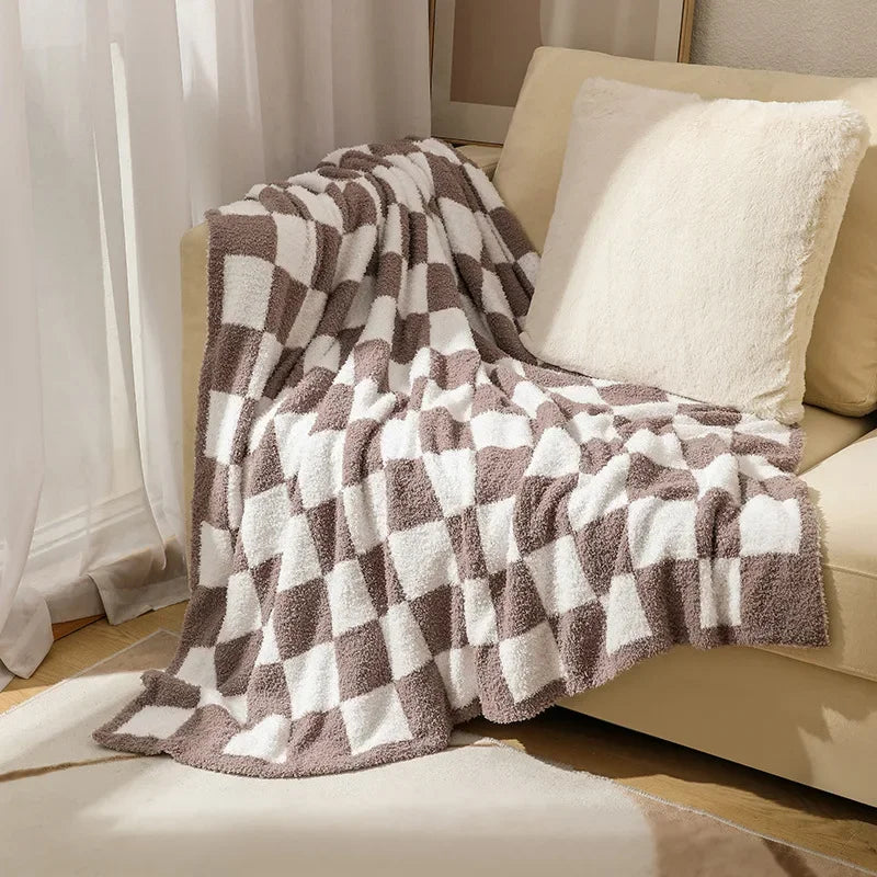 Decorbites™ Strick-Karo-Decke