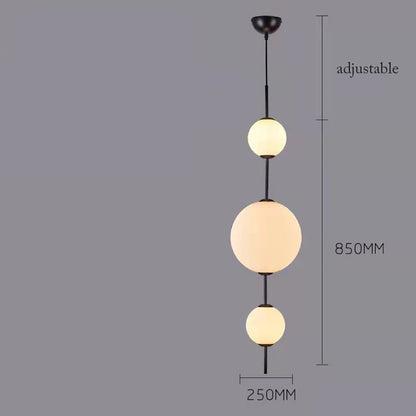Decorbites™ LED Weiß Glas Kugel Hängeleuchte für die Hausdekoration.