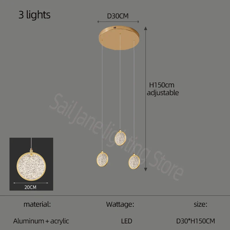 Decorbites™ Zweistöckige LED-Ring-Leuchter - Modernes nordisches Stil Wohnzimmerbeleuchtung