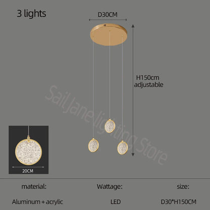 Decorbites™ Zweistöckige LED-Ring-Leuchter - Modernes nordisches Stil Wohnzimmerbeleuchtung