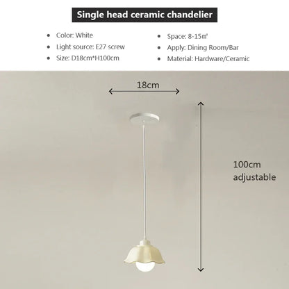 Decorbites™ Elegante LED-Hängelampe in Creme für das Esszimmer