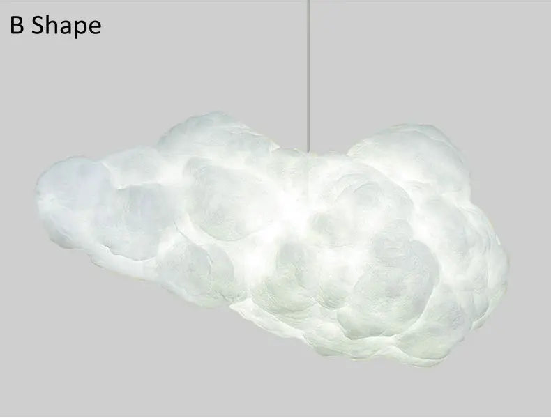Decorbites™ Wolken-Kronleuchter: Baumwolllampenschirm Hängeleuchte für Schlafzimmer & Wohnzimmer
