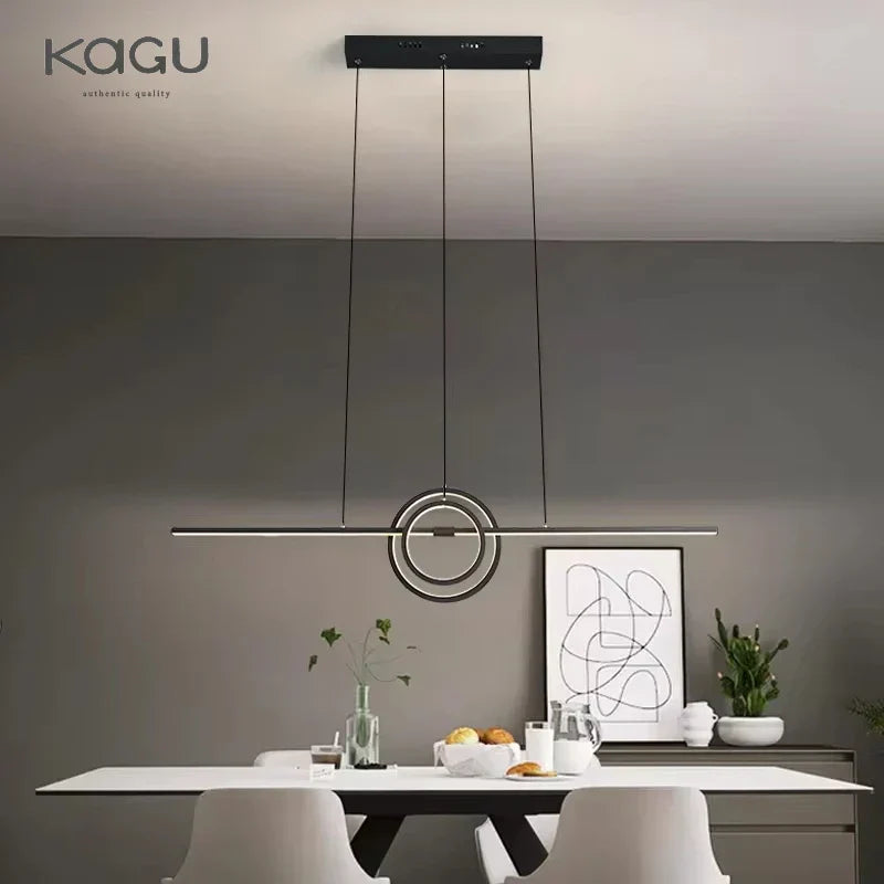 DecorBites™ LED Ceiling Chandelier: Modern Minimalist Kitchen Dining Table Lighting