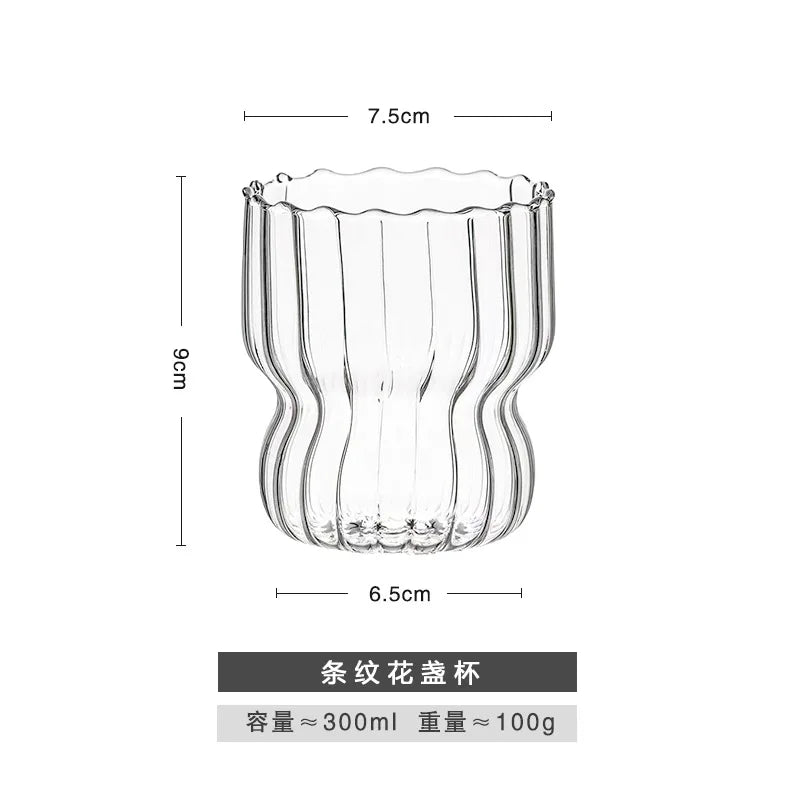 Decorbites™ Glas-Kaffeetassen-Set für Tee, Bier, Saft – Hitzebeständige transparente Becher