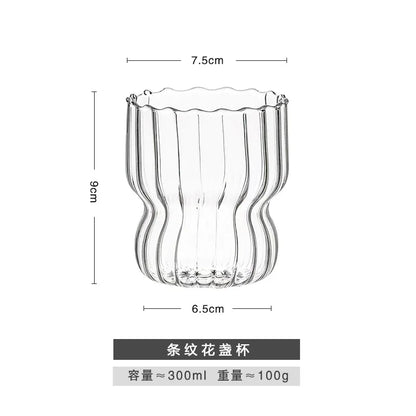 Decorbites™ Glas-Kaffeetassen-Set für Tee, Bier, Saft – Hitzebeständige transparente Becher