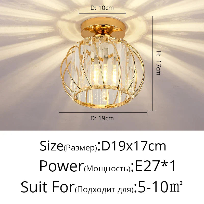 DecorBites™ Crystal Glass Nordic LED Chandelier for Modern Indoor Lighting