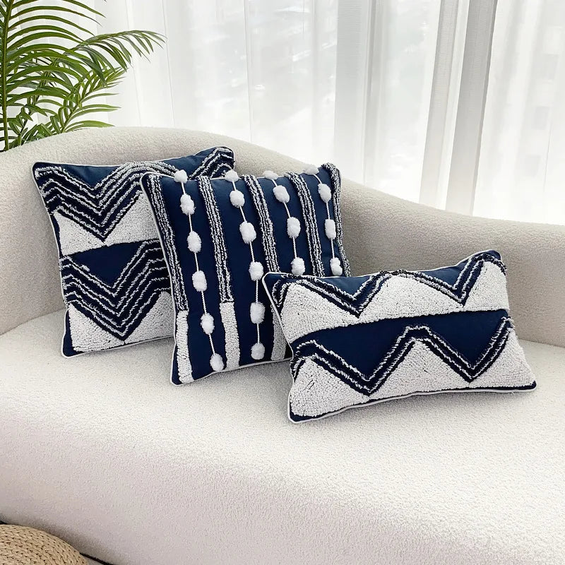 Decorbites™ Geometrisches Tufting-Quasten-Kissenbezug 30x50 cm