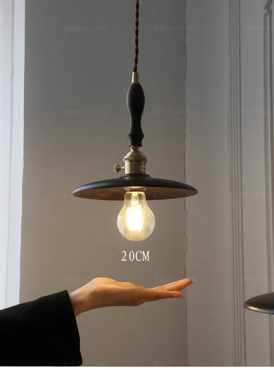 Decorbites™ Klar-Glas Walnuss-Holz LED-Hängeleuchte - Nordisch Moderne Hängelampen