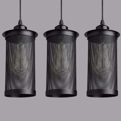 Decorbites™ Industrielles Nordisches Schwarzes Eisenkäfig-Pendant-Licht Loft-Hängelampe