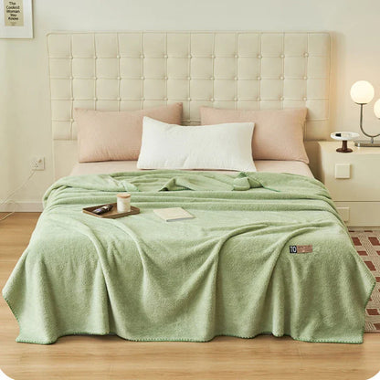 Decorbites™ Cloud Comforter: Plüschiges doppelseitiges Büro-Nickerchen-Decke, hochwertige einfarbig samtenes Decke