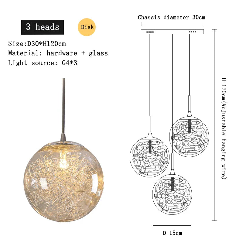 Decorbites™ Kristall-Deckenleuchter für modernes Loft-Wohnzimmer, Zuhause, Hotel, Küche, Schlafzimmer-Beleuchtung