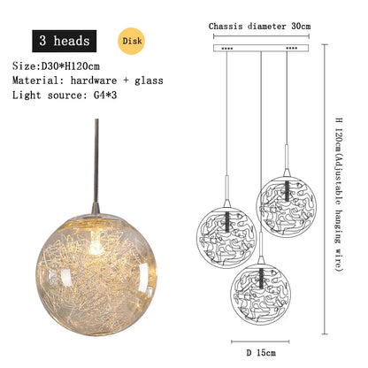 Decorbites™ Kristall-Deckenleuchter für modernes Loft-Wohnzimmer, Zuhause, Hotel, Küche, Schlafzimmer-Beleuchtung