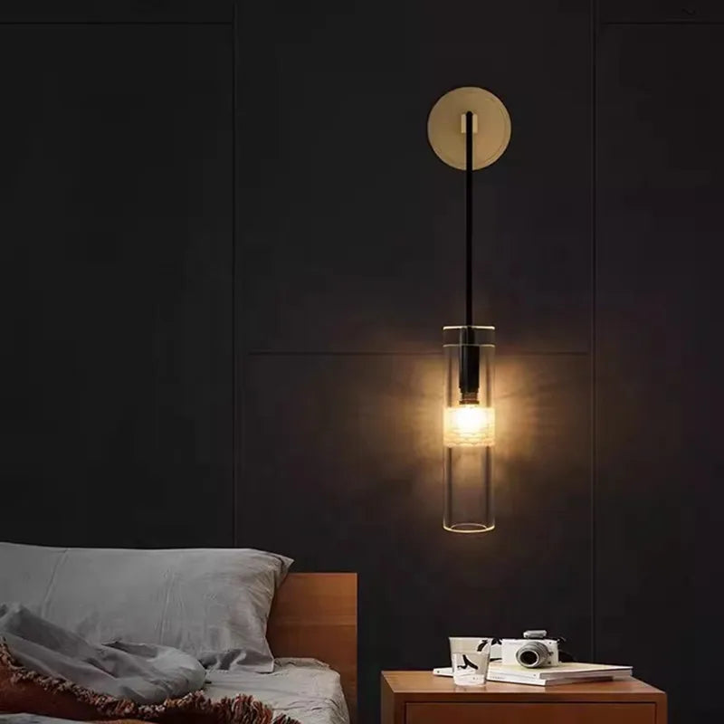Decorbites™ Goldene Glaswandlampe: Luxuriöse postmoderne Wandlampen für Hotel, Villa, Wohnzimmer, Gang